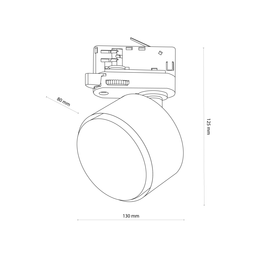 Reflektorska svjetiljka za 3-fazni tračni sustav TRACER 1xGX53/11W/230V bijela