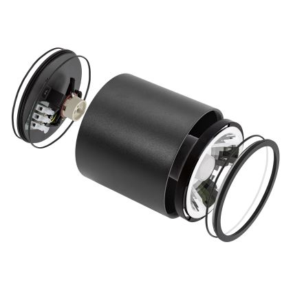 Reflektorska svjetiljka za kupaonicu CHLOE AR111 1xGU10/12W/230V IP65 okrugli crna