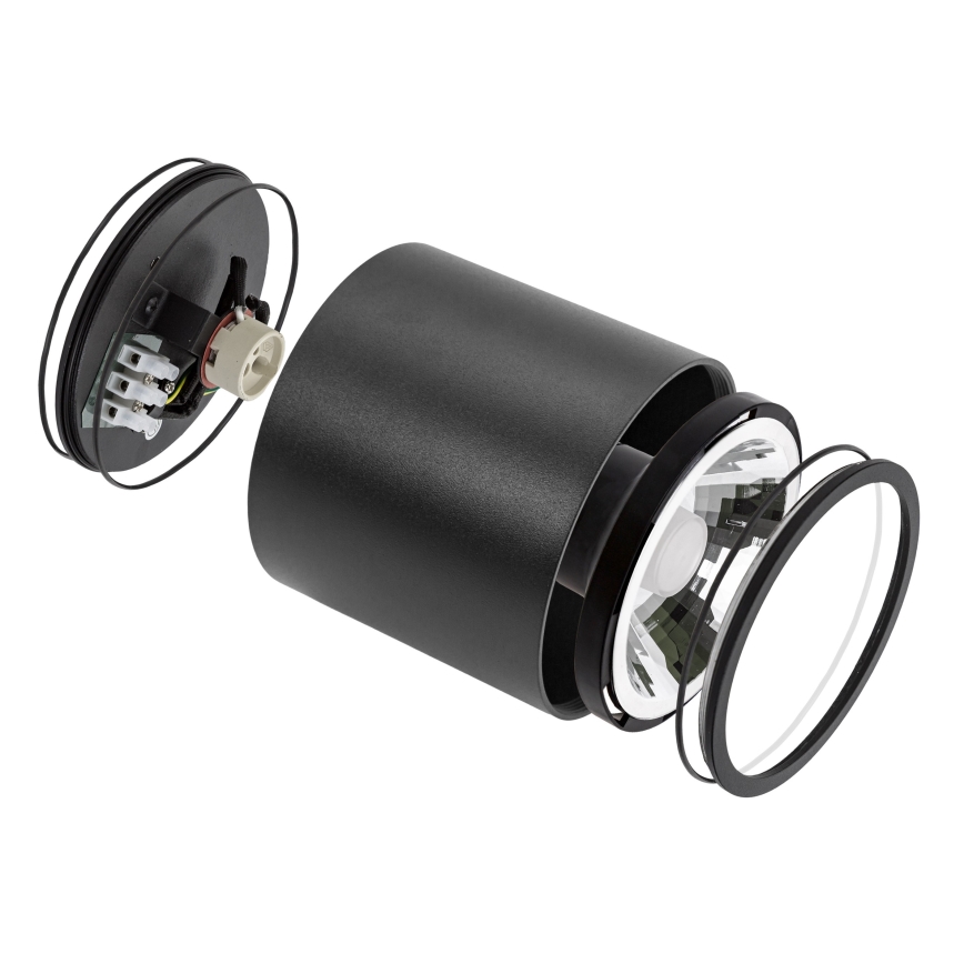 Reflektorska svjetiljka za kupaonicu CHLOE AR111 1xGU10/12W/230V IP65 okrugli crna