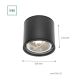 Reflektorska svjetiljka za kupaonicu CHLOE AR111 1xGU10/50W/230V IP65 okrugli crna