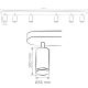 Reflektorska svjetiljka za kupaonicu TURYN 6xGU10/10W/230V IP44 bijela