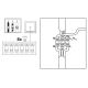 Reflektorska svjetiljka za kupaonicu TURYN 6xGU10/10W/230V IP44 bijela