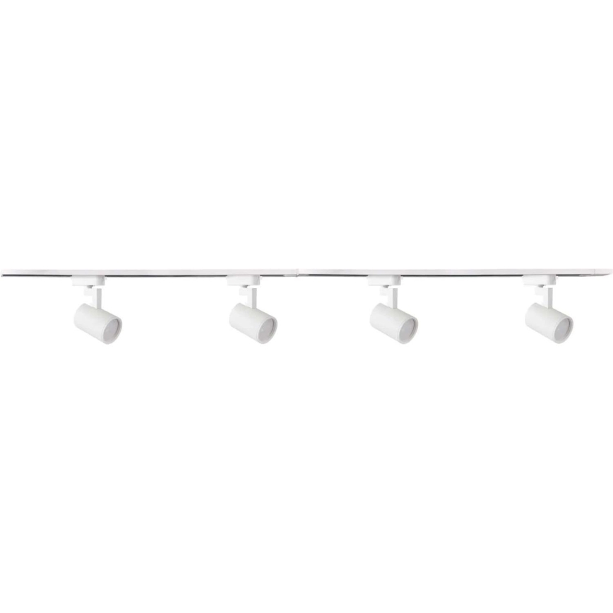 Reflektorska svjetiljka za tračni sustav LYNX 4xGU10/10W/230V + 2 x 75 cm tračni sustav bijela