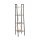 Regal NARVIK 148x34 cm crna/hrast sonoma
