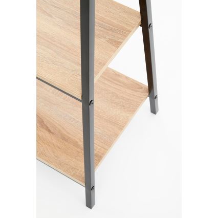 Regal NARVIK 148x34 cm crna/hrast sonoma
