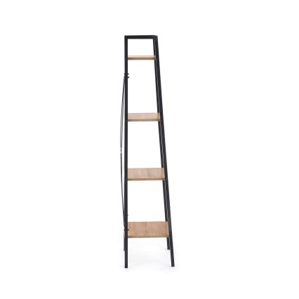 Regal NARVIK 148x34 cm crna/hrast sonoma