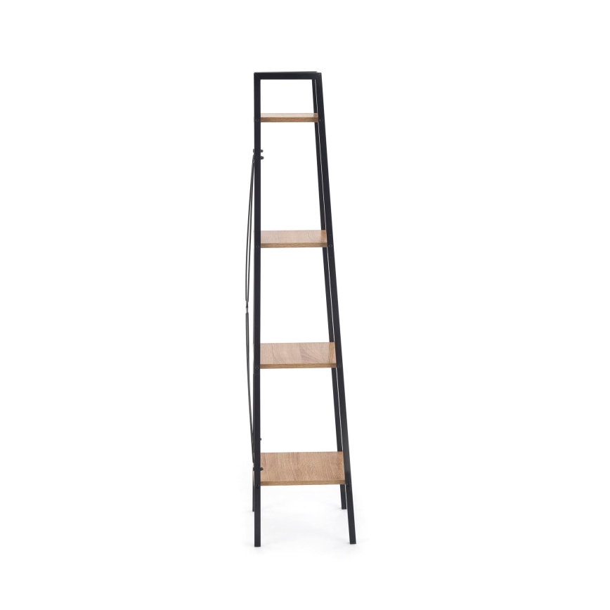 Regal NARVIK 148x34 cm crna/hrast sonoma