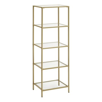 Regal za knjige GLASY 40x125x30 cm zlatni