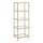 Regal za knjige GLASY 40x125x30 cm zlatni