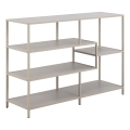 Regal za knjige SARON 114x78 cm sivi