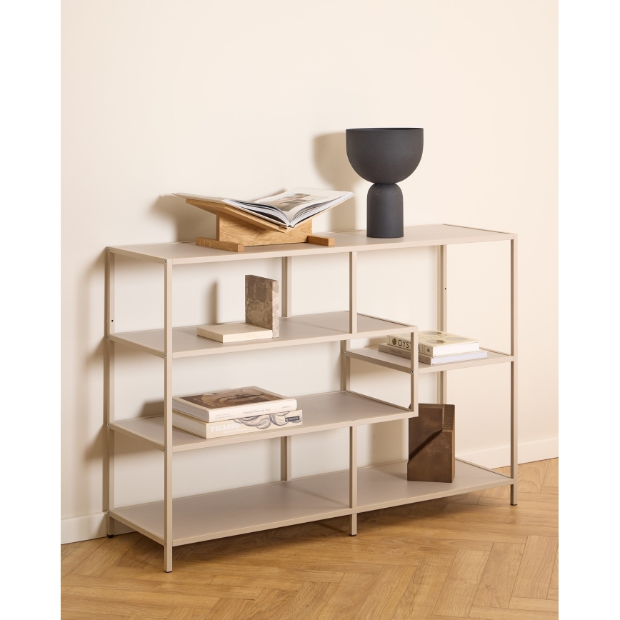 Regal za knjige SARON 114x78 cm sivi