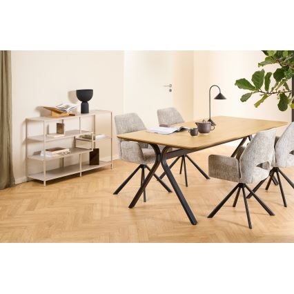 Regal za knjige SARON 114x78 cm sivi