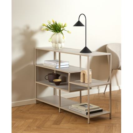 Regal za knjige SARON 114x78 cm sivi