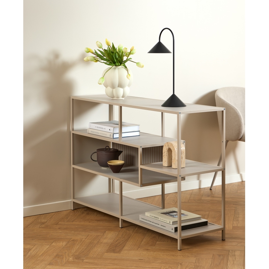 Regal za knjige SARON 114x78 cm sivi