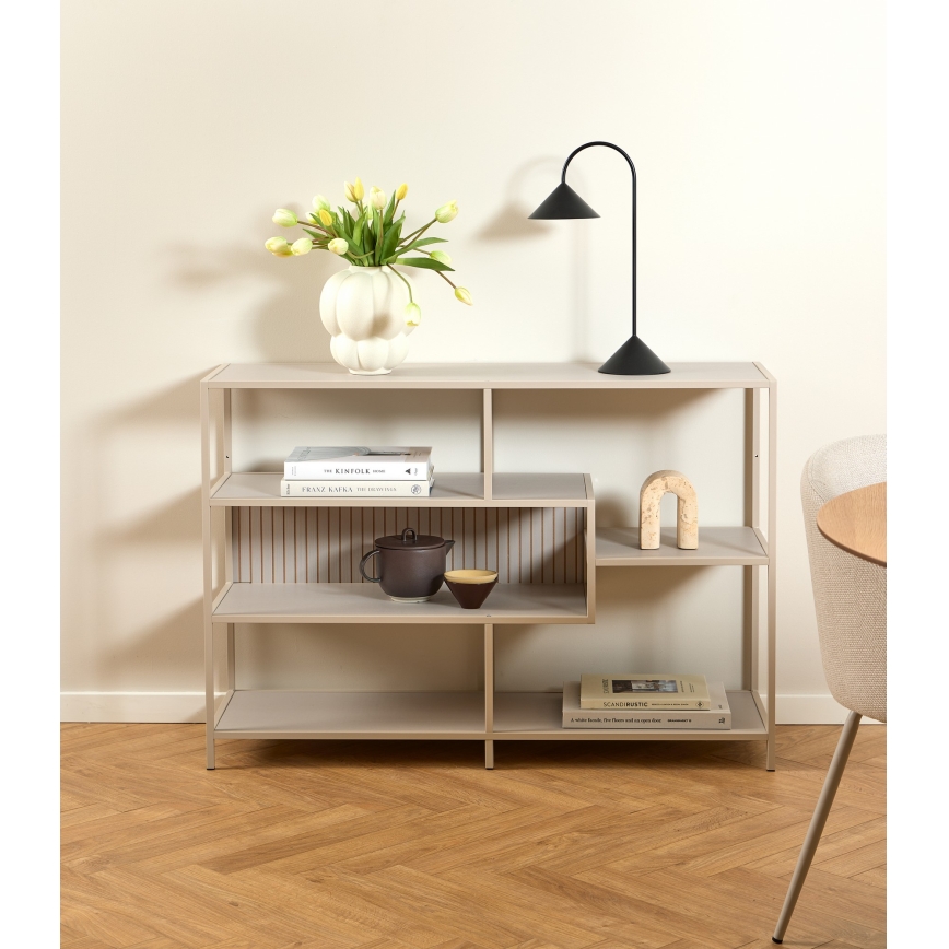 Regal za knjige SARON 114x78 cm sivi