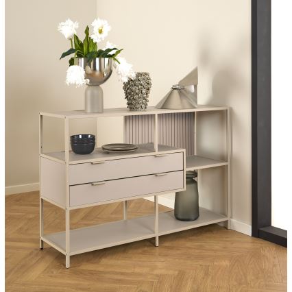 Regal za knjige SARON 114x78 cm sivi