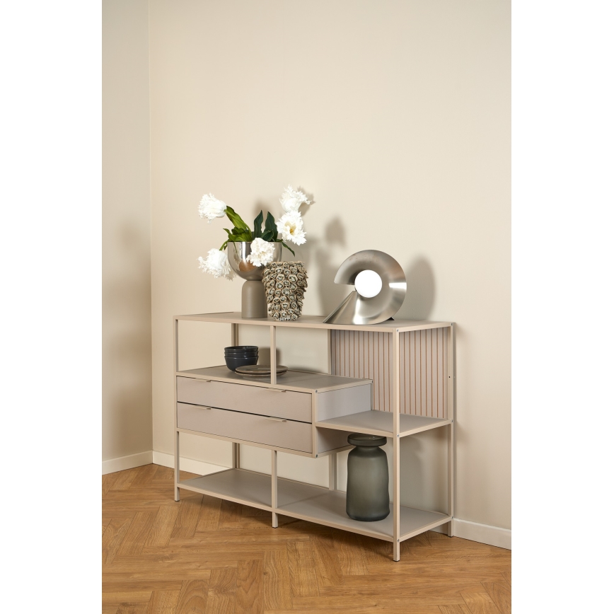 Regal za knjige SARON 114x78 cm sivi