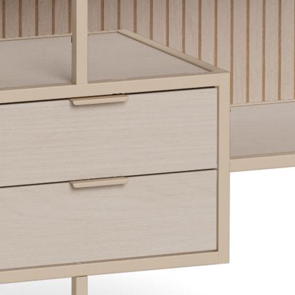 Regal za knjige SARON 114x78 cm sivi