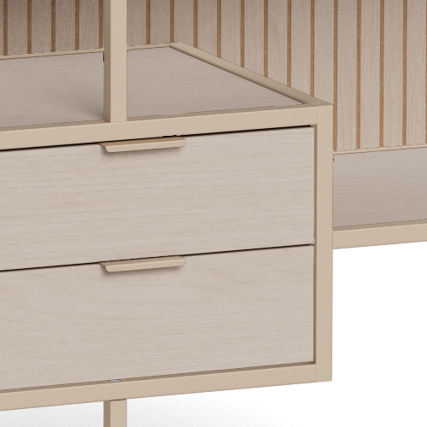 Regal za knjige SARON 114x78 cm sivi