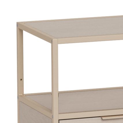 Regal za knjige SARON 114x78 cm sivi
