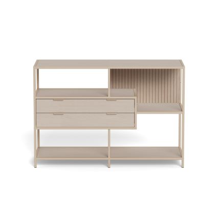 Regal za knjige SARON 114x78 cm sivi