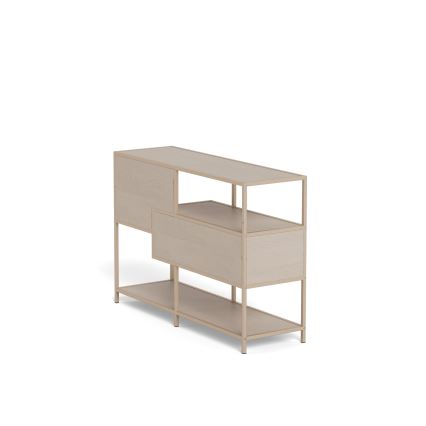 Regal za knjige SARON 114x78 cm sivi