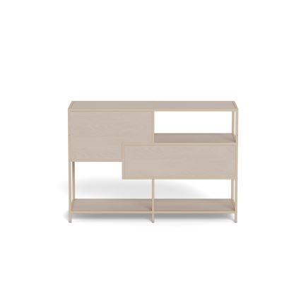 Regal za knjige SARON 114x78 cm sivi