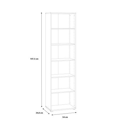 Regal za knjige URAN bijeli