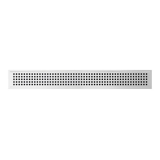 Rešetka za odvod 49,5x2,3 cm inox/srebrna