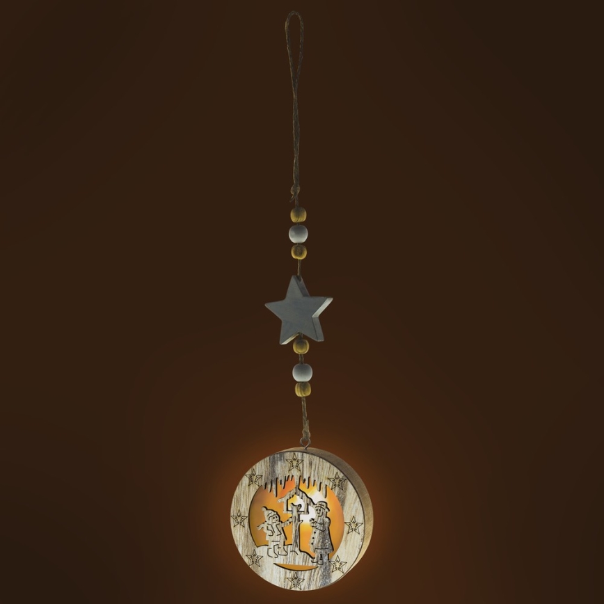 LED Božićna dekoracija 1xLED/2xCR2032 topla bijela