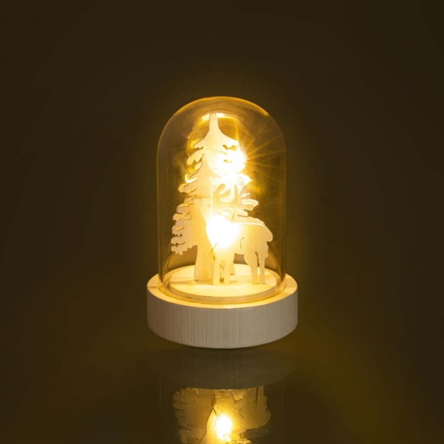 LED božićna dekoracija LED/1xCR2032 topla bijela
