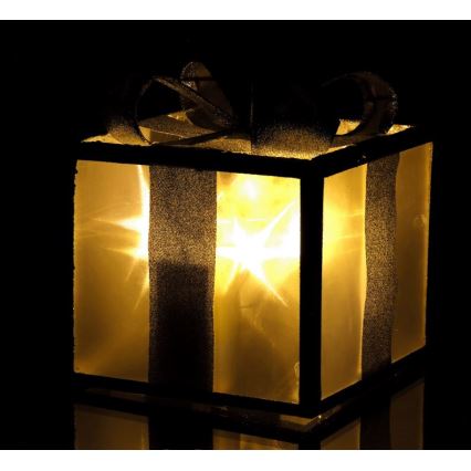 LED Božićna dekoracija LED/2xAA 15 cm poklon