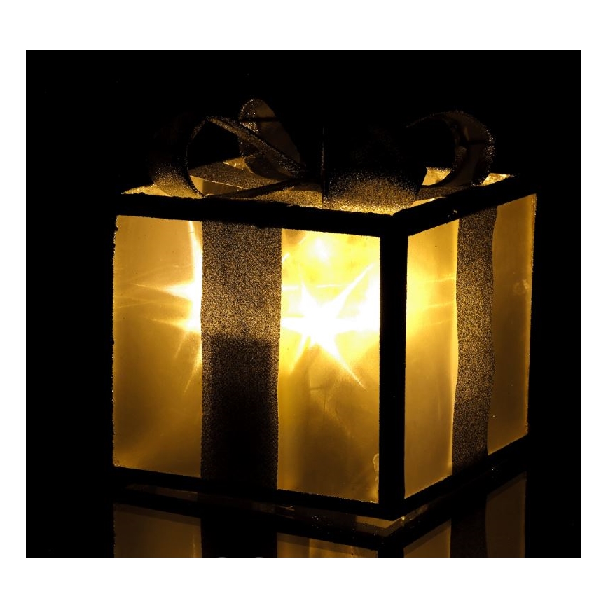 LED Božićna dekoracija LED/2xAA 15 cm poklon