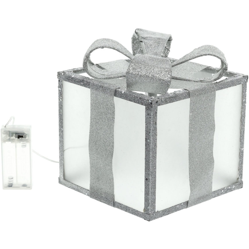 LED Božićna dekoracija LED/2xAA 15 cm poklon