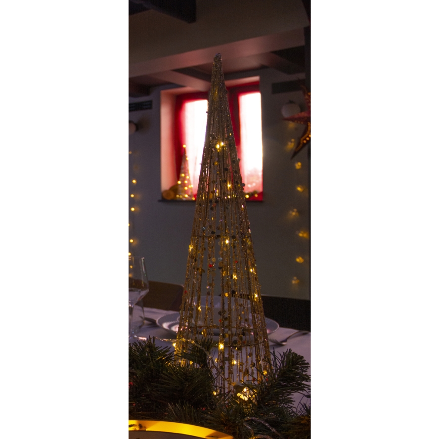 LED Božićna dekoracija LED/2xAA 40 cm stožac
