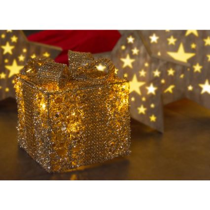 LED Božićna dekoracija LED/2xAA poklon