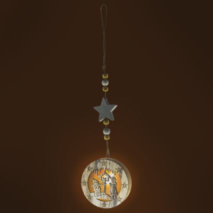 LED Božićna dekoracija LED/2xCR2032 topla bijela