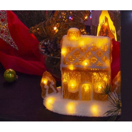 LED Božićna dekoracija LED/3xAA topla bijela