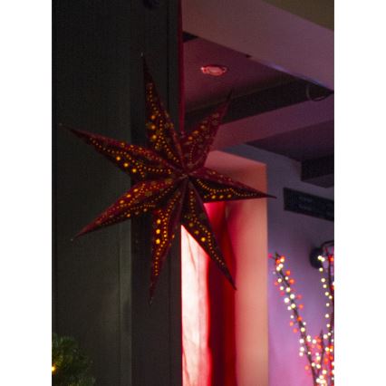 LED Božićna dekoracija LED/3xAA zvijezda crvena