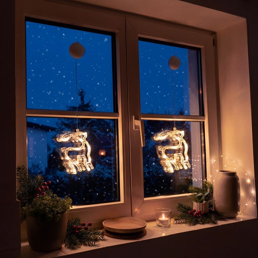LED božićna dekoracija LED/3xAAA/topla bijela sob