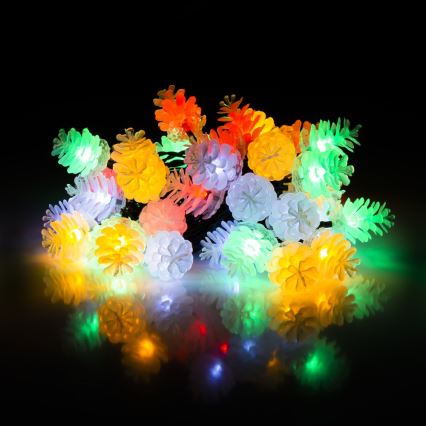 LED božićne vanjske lampice 40xLED/15m IP44 višebojne