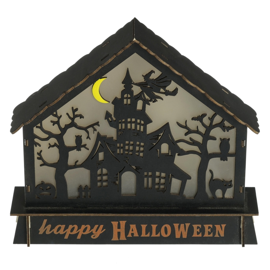 LED Dekoracija HALLOWEEN LED/2xAA/multicolor ukleta kuća