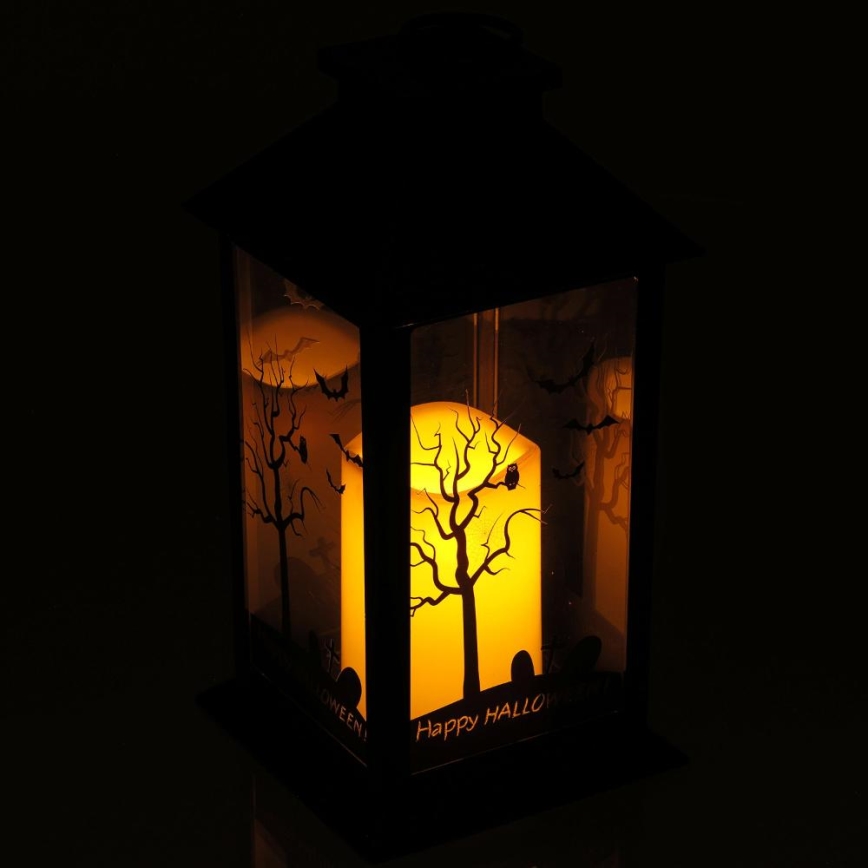 LED Dekoracija HALLOWEEN LED/3xAAA/topla bijela fenjer