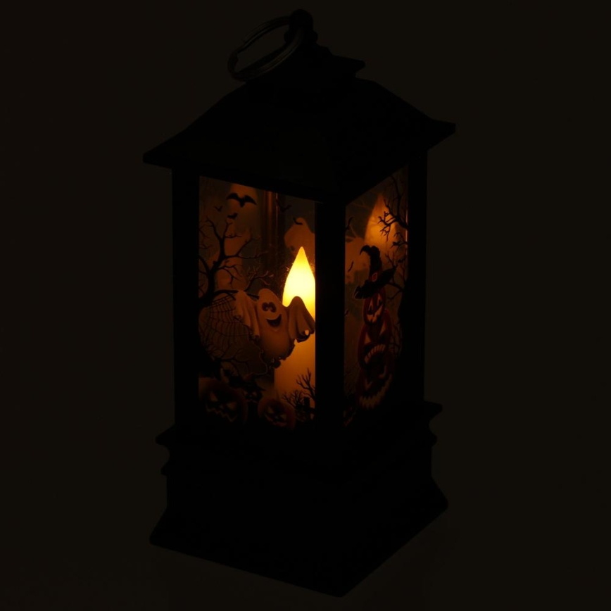 LED Dekoracija HALLOWEEN LED/3xAAA/topla bijela fenjer s bundevama