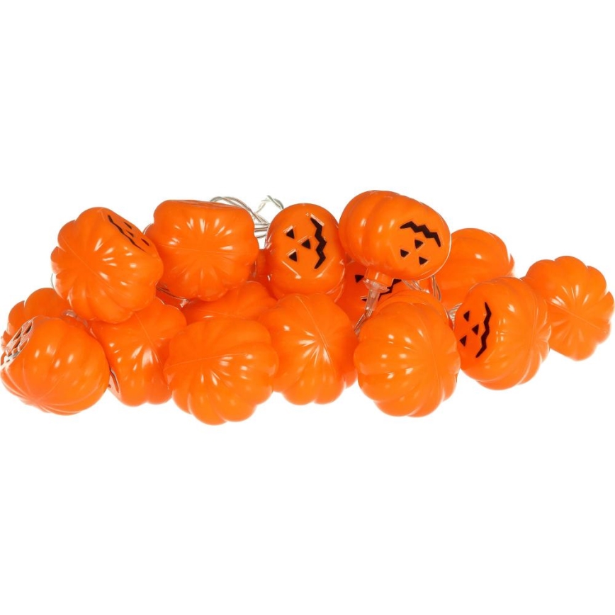 LED Dekorativni lanac HALLOWEEN 20xLED/3xAA/topla bijela 3,3m bundeva