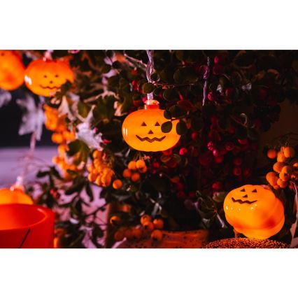 LED Dekorativni lanac HALLOWEEN 20xLED/3xAA/topla bijela 3,3m bundeva