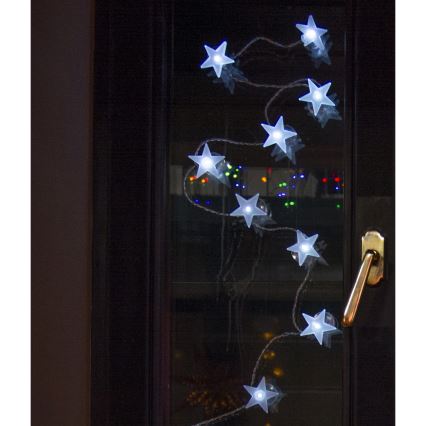 LED dekorativni niz s prijanjalicama 10xLED/2xAA 1,8m hladno bijela