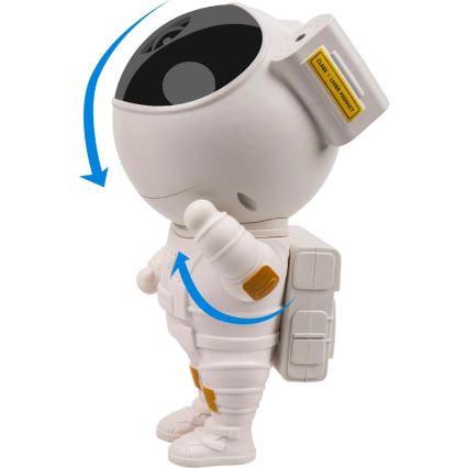 Retlux - LED dječji projektor 230V astronaut 23,3 cm + daljinski upravljač
