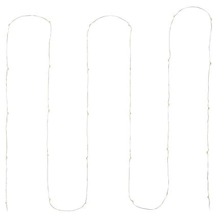 LED lanac 30xLED/3xAA 3,3 m topla bijela