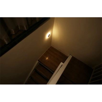 LED Orijentacijska svjetiljka sa senzorom LED/0,45W/3xAAA 3000K bijela